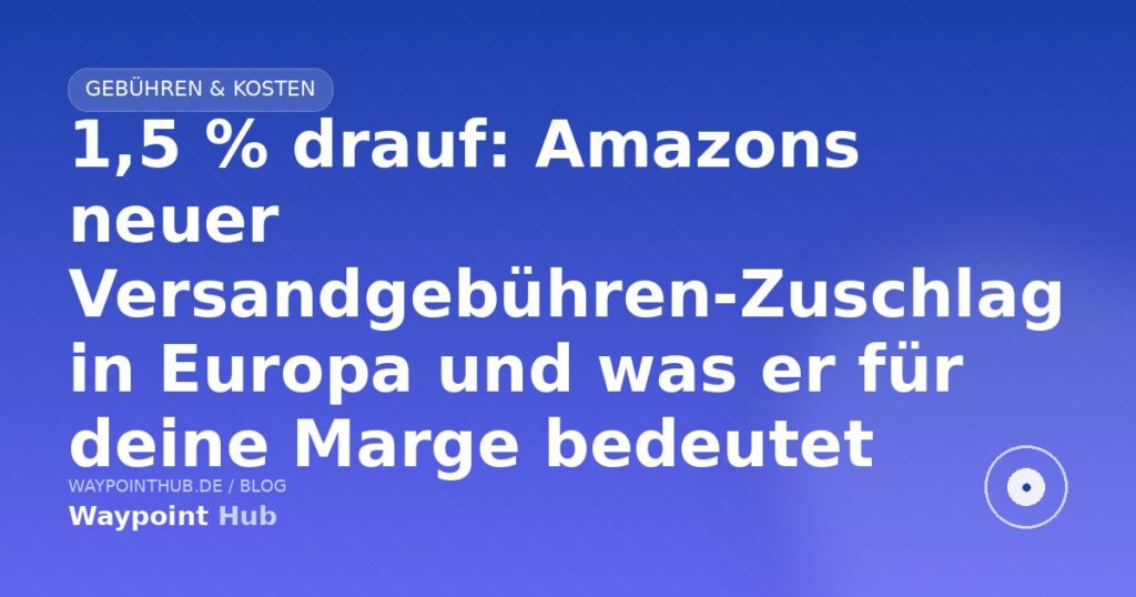Paketstapel mit Amazon-Etikett als Symbol für FBA-Gebühren